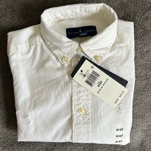 Ralph Lauren white button down Oxford